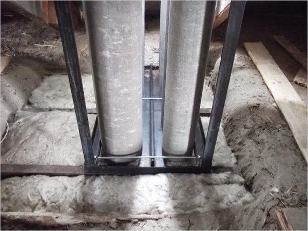 Дымоход из асбестовых труб для газового котла